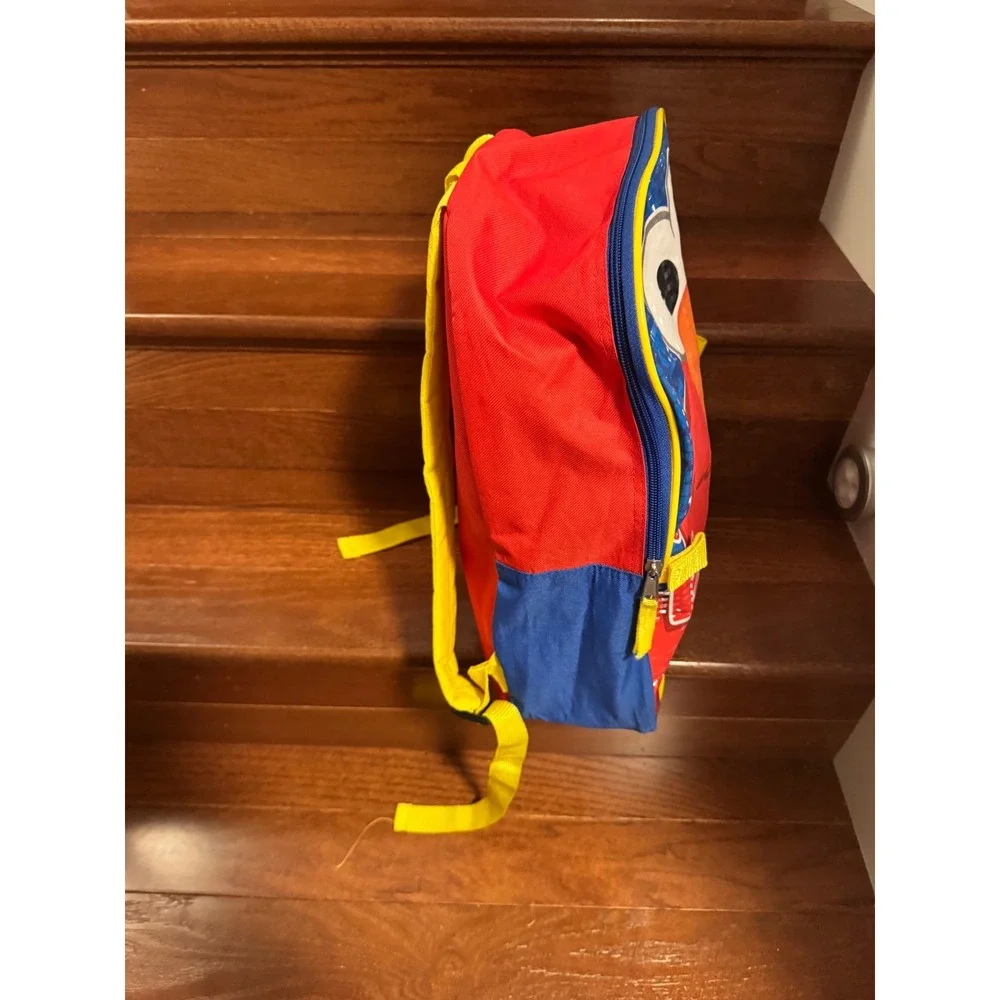 Sesame Street Elmo Backpack Red Blue Yellow Fast Forward School Bag Kids